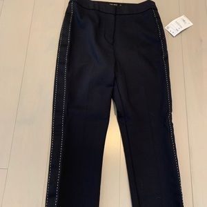 Dark blue straight leg pants